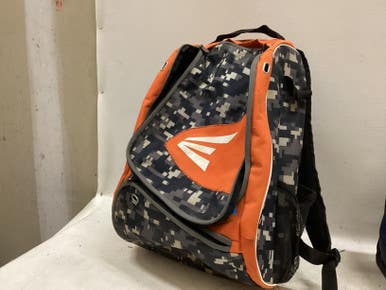 Used Easton BACK PACK - BLACK AND ORANGE BB/SB Player Backpack Black And Orange 11725-S000496381