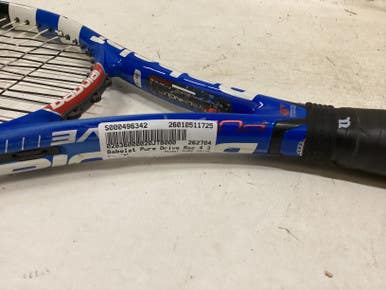 Used Babolat PURE DRIVE Adult Tennis Racquet Royal Blue 4 3/8" 11725-S000496342