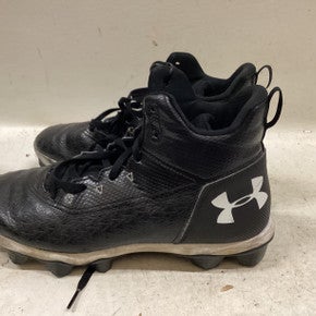 Used Under Armour HIGH ANKLE FB CLEATS Adult FB Cleats Black Senior 7.5 11725-S000496485
