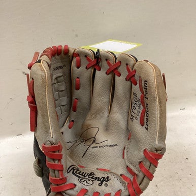 Used Rawlings MT95GB BB/SB Glove RH Throw White/Black/Red 9 1/2" 11725-S000495864