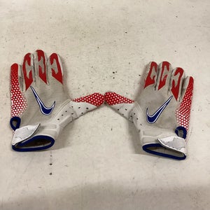 Used Nike VAPOR FB Gloves White/Royal/Red MD 11725-S000495913