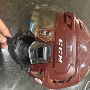 CCM Tacks 710 Maroon Medium Helmet