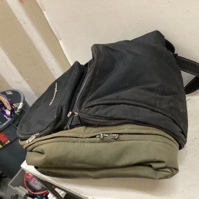 Used Champion Sports WHEELED SOFT TRAVEL BAG Travel Bag Black And Green 11725-S000496217