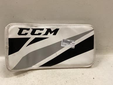 Used CCM JR RH BLOCKER Junior Goalie Blocker White 11725-S000496295