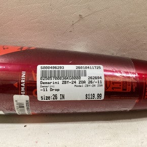 Used Demarini ZBY-24 ZOA BB/SB USSSA 2 3/4 Bat 26" 11725-S000496293