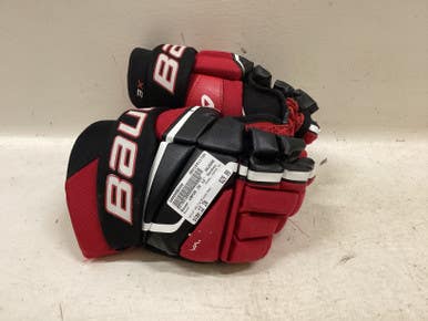 Used Bauer VAPOR 3X Intermediate Gloves White/Black/Red 12" 11725-S000496300