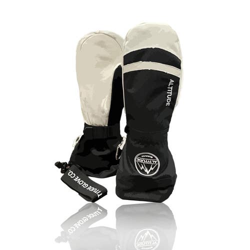 ALTITUDE "TECH ALPINE" ARMY LEATHER HELI SKI SNOWBOARD WINTER MITTEN