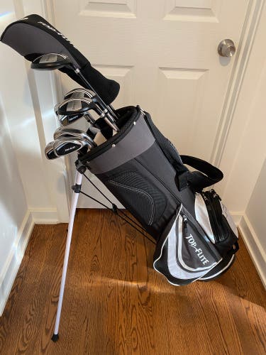 Men's 2020 Top Flite XL Right Handed Clubs (Full Set) Regular Flex 13 Pieces (10 clubs) (Used)