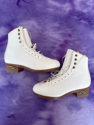 White SP-TERI Figure Skates Adult 5.5 (New)