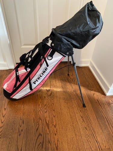 Precise X7 Kids Golf Clubs Set (Left Hand) 5 clubs with self-standing bag - Ages 6-8