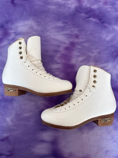 White SP-TERI Figure Skates Adult 5 (New)