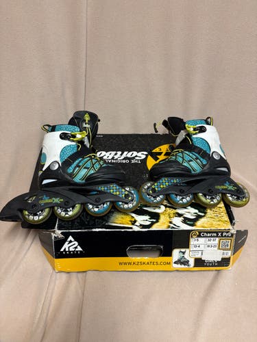 K2 adjustable Cham Pro Inline Skates Regular Width Size 1 (Used)