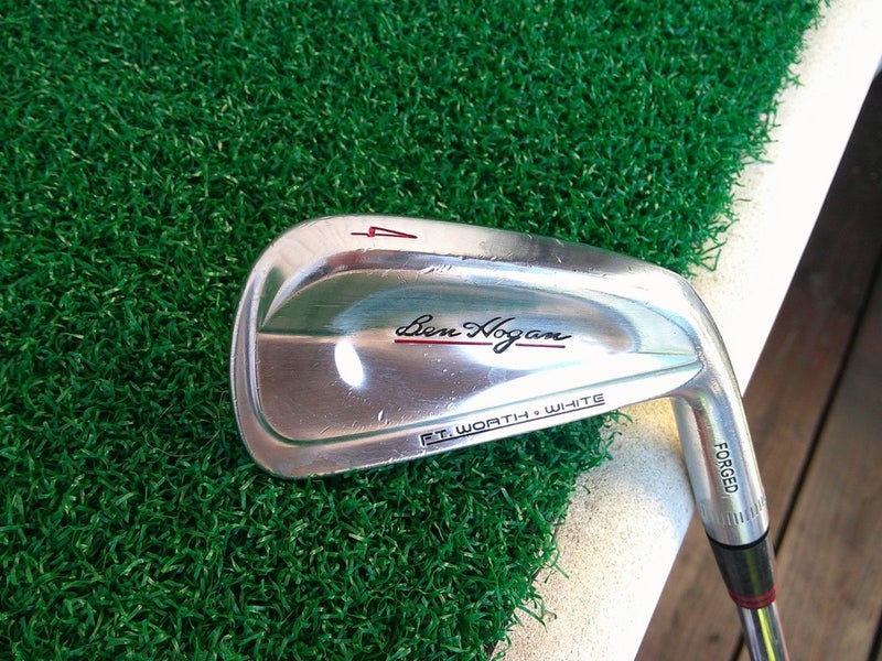 Ben Hogan Ft Worth White Forged 4-Iron w/ KBS TOUR-V 120g X-Stiff Flex Shaft