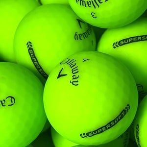 15 Premium AAA Green Callaway Supersoft Used Golf Balls