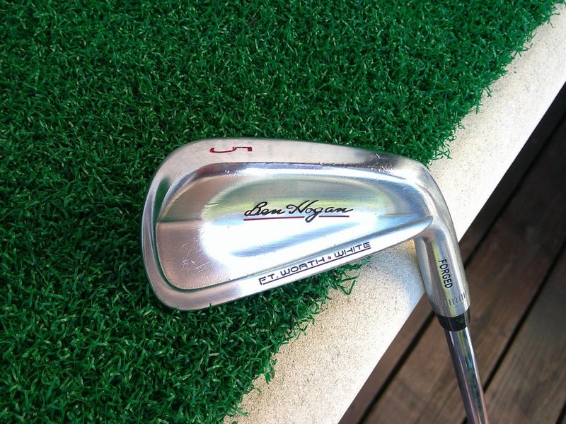 Ben Hogan Ft Worth White Forged 5-Iron w/ CT-100 OBAN Stiff Flex Shaft