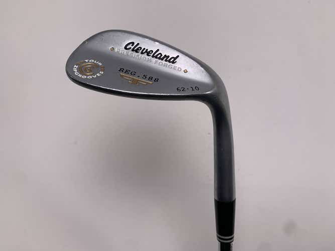 Cleveland 588 Chrome 2012 Lob Wedge LW 62* 10 Bounce Wedge Steel Mens RH +1"