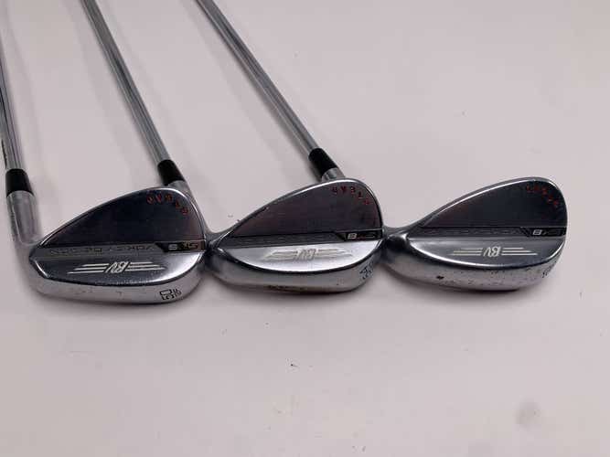 Titleist Vokey SM8 Tour Chrome Wedge Set 50* 12 | 54* 12 | 60* 12 LZ 6.0 Stiff