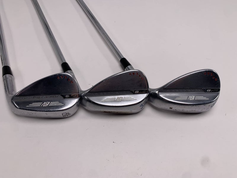 Titleist Vokey SM8 Tour Chrome Wedge Set 50* 12 | 54* 12 | 60* 12 LZ 6.0 Stiff