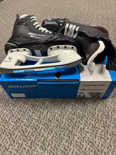 Bauer Supreme Shadow Hockey Skates 8 (New) Fit 3