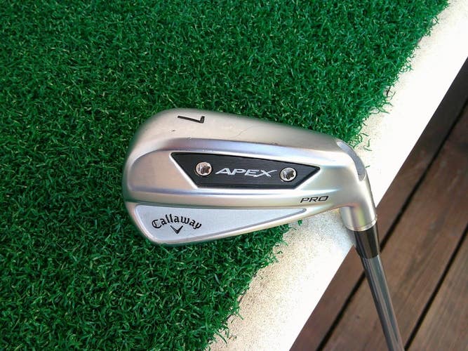 Callaway APEX PRO 21' Forged 7-Iron Fitting Club w/ HZRDUS 6.0 Stiff Flex Shaft