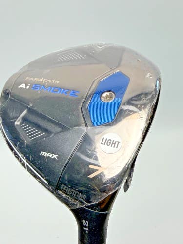 Callaway Ai Smoke Max New 7 Wood 21 Cypher Black 50g Senior Flex Fairway Wood