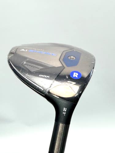 Callaway Ai Smoke Max New 7 Wood 21 Tensei Blue 65g Regular Flex Fairway Wood