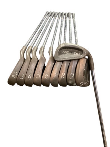 Used Ping EYE 2+ BERYLLIUM COPPER BLACK DOT Mens Iron Set RH 2I-SW 11443-S000201903