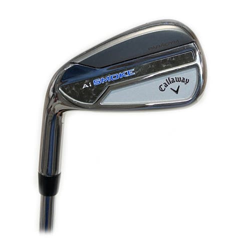 LH Callaway Paradym Ai Smoke Single 7 Iron Steel True Temper Elevate MPH 95