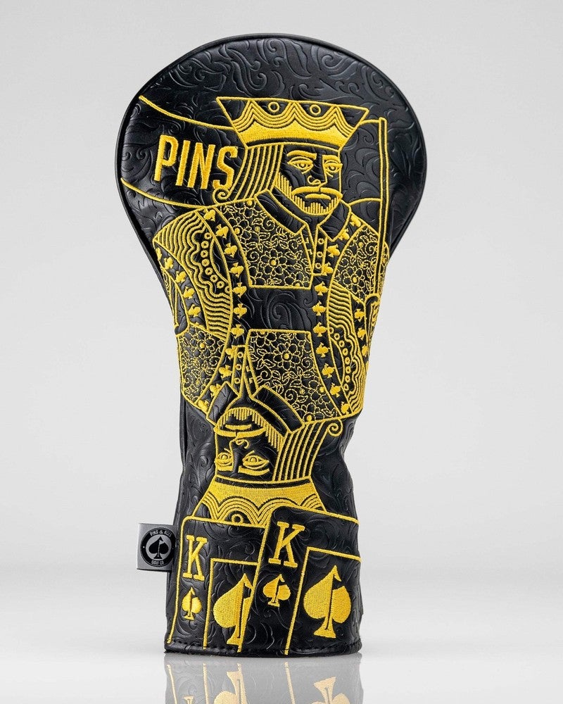 Pins and Aces King of Spades Driver Cover