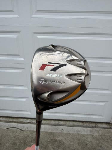 Taylormade R7 425 Driver 9.5 Reax 65 Stiff Flex Lefty 44.75 +HC NICE