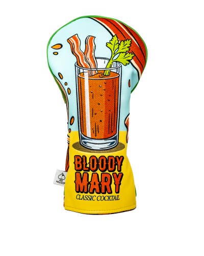 Pins And Aces Golf Bloody Mary - Driver Cover Hand Made Synthetic Leather NEW