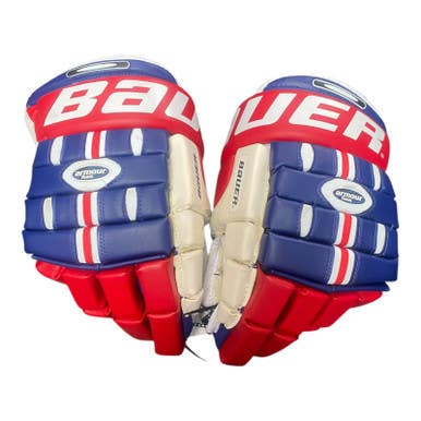 Used Bauer SUPREME 2000 Junior Gloves White/Red/Navy 12" 11375-S000372861