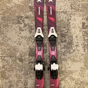 Kid's Atomic Bent X 90 cm Skis With Bindings (Used)