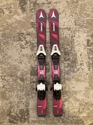 Kid's Atomic Bent X 90 cm Skis With Bindings (Used)