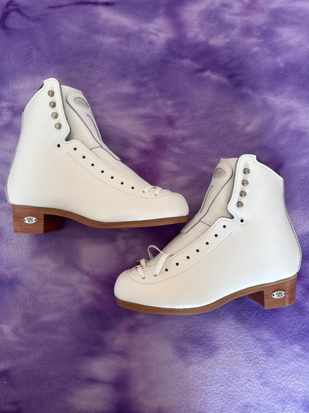 White Riedell 229 Edge Figure Skates Adult 5 (New)