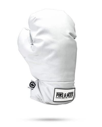 Pins And Aces Golf Boxing Glove White - Driver Cover Synthetic Leather NEW