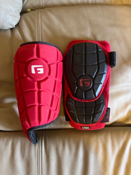 Red Senior Shin and Elbow Guards (New)