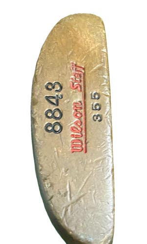 Wilson Staff 8843 355 Napa Blade Putter RH Fluted Steel 35.5" Good Leather Grip