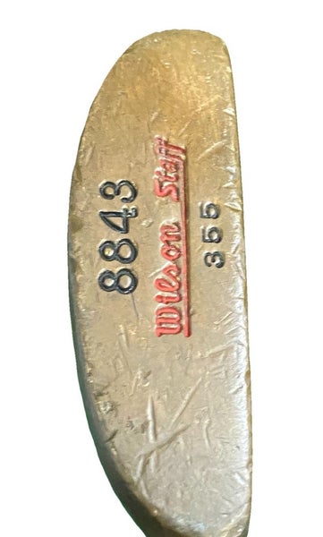 Wilson Staff 8843 355 Napa Blade Putter RH Fluted Steel 35.5" Good Leather Grip