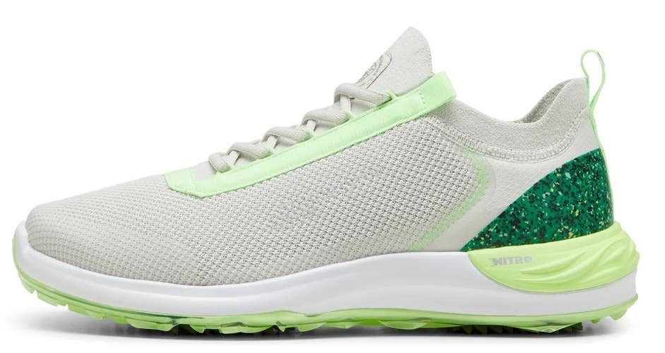 PUMA Phantomcat Nitro Sport Mens Golf Shoes Size 11.5 Vapor Gray/Speed Green