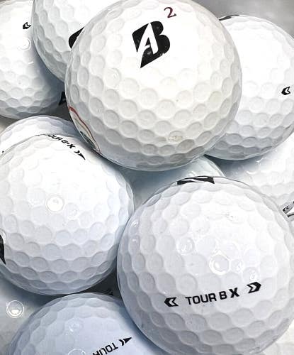 12 Premium AAA White Bridgestone B X Used/ Recycled Golf Balls w/Mesh Bag