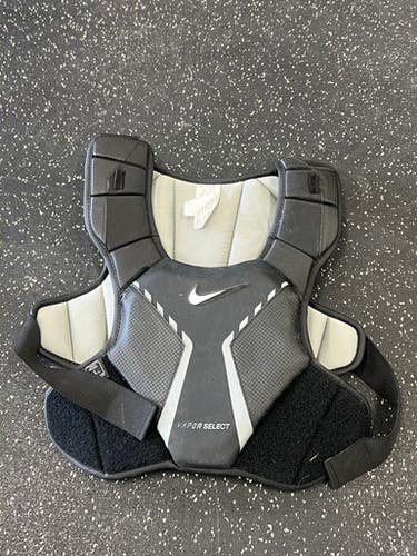 Used Nike VAPOR SELECT Lacrosse Shoulder Pads Black LG 11849-S000035931