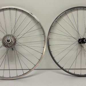 Vintage Sun Chinook 7-Speed 32-Spoke Aluminum 26" QR Wheelset Deore LX M563 Hubs