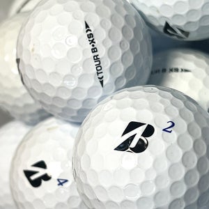 12 Near Mint AAAA White Bridgestone Tour B XS Used Golf Balls