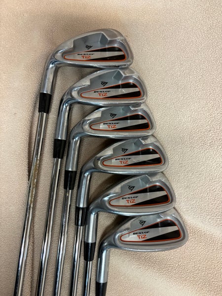 Men's Dunlop Tiz Left Hand Iron Set Regular Flex Steel Shaft (Used)
