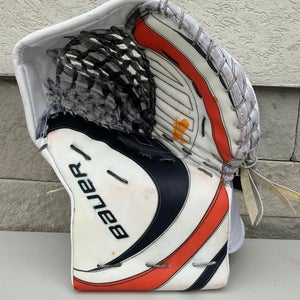 Jack Lafontaine Kansas City Mavericks Bauer Mach Glove Pro Stock (Used) 4501