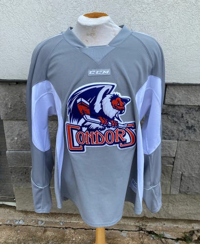 CCM Pro Stock Bakersfield Condors Practice Jersey Size 56 Grey 3205
