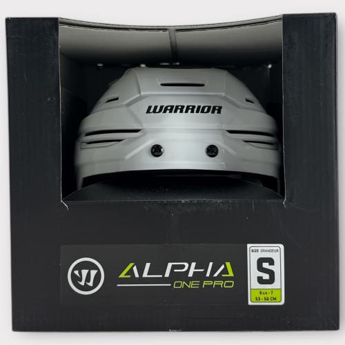 Pro Stock New Warrior Small, Large Alpha One Pro White Hockey Helmet