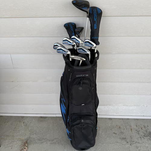 Cobra Airspeed F Max Golf Set Driver Wood Hybrids Irons Putter Bag Regular Mens