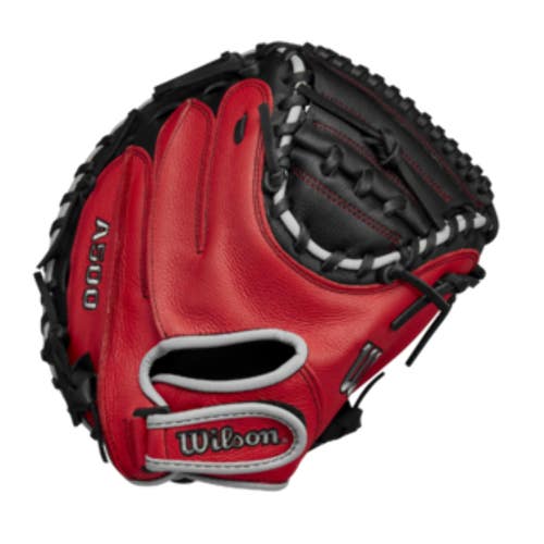 Wilson 2025 A500 Black/Red/Grey 32.00" Baseball Catcher's Mitt WBW10254632